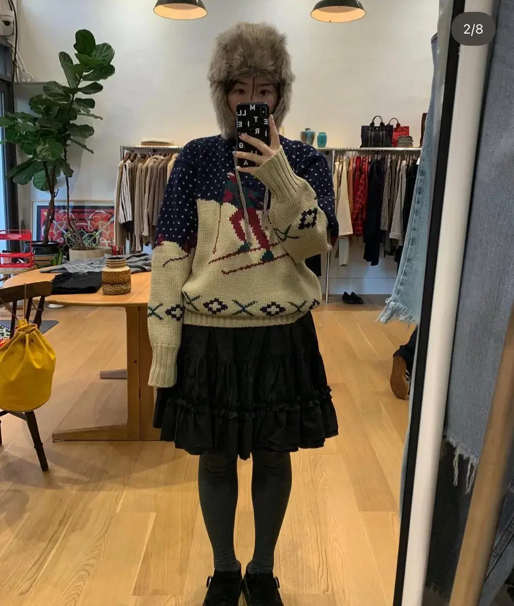 Sunburn Project Mixed Check Long Skirt #썬번프로젝트,#썬번